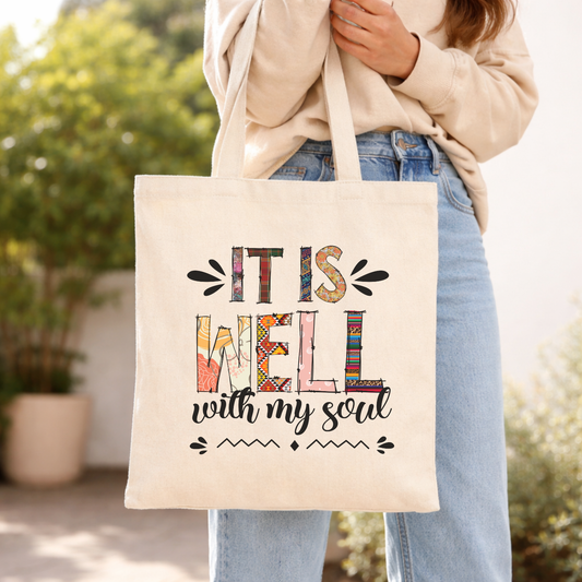 WELL WITH MY SOUL TOTE