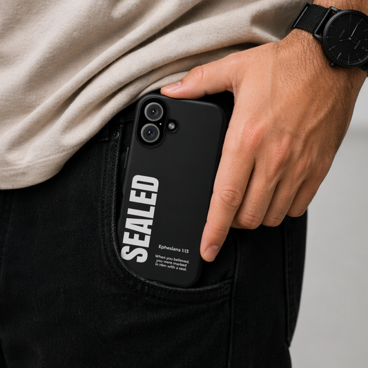 SEALED PHONE CASE (MODERN BLACK)