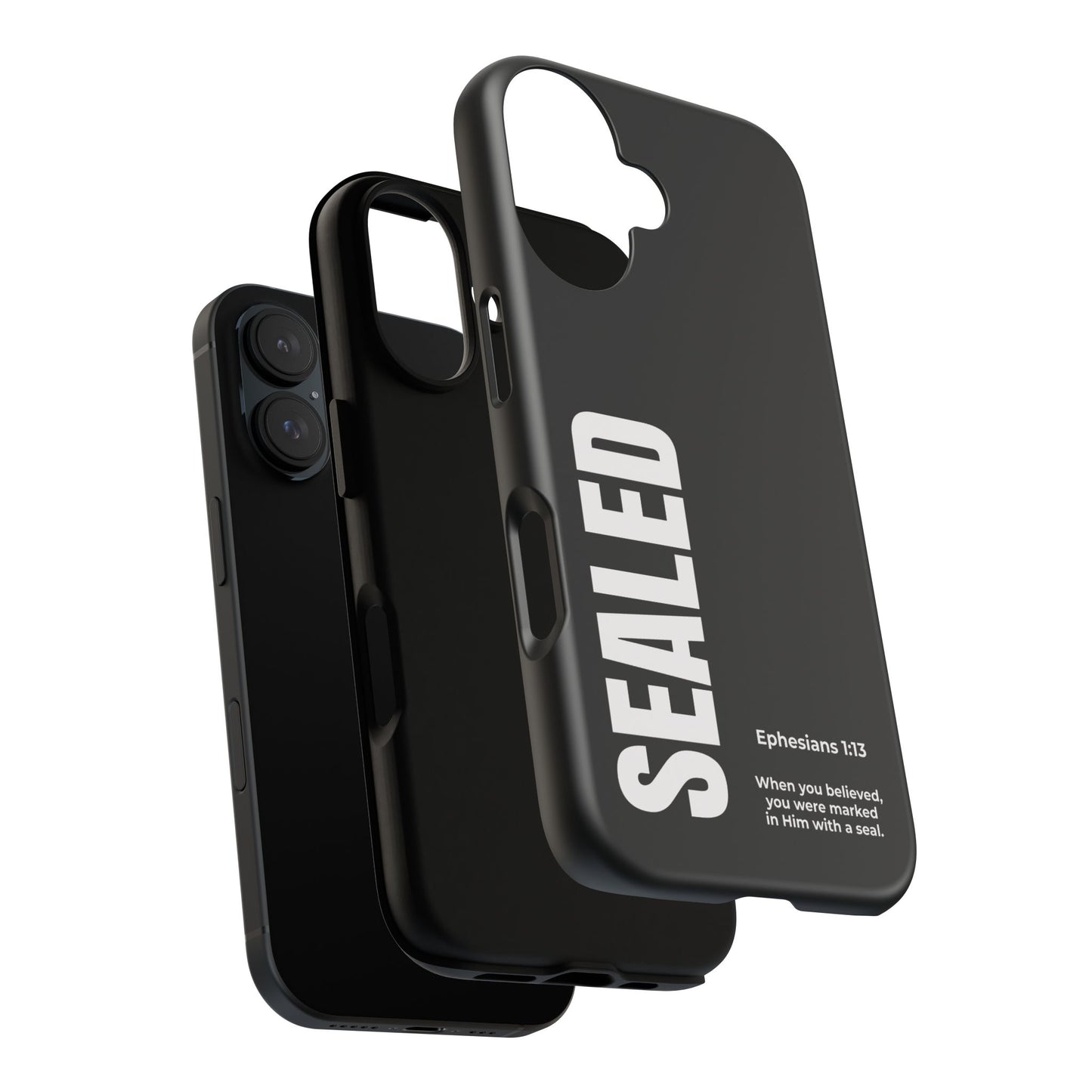 SEALED PHONE CASE (MODERN BLACK)